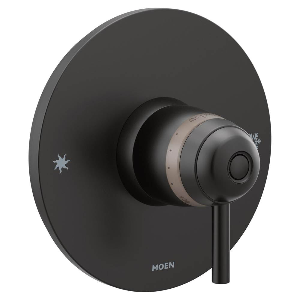 Moen - Arris ExactTemp 1-Handle Valve Trim Kit in Matte Black (Valve Sold Separately) - Matte Black