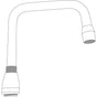 Moen - Chrome commerical spout - Chrome