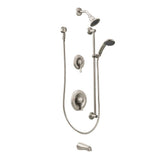 Moen - Classic brushed nickel transfer Posi-Temp(R) all-metal trim kits