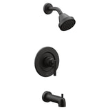 Moen - Gibson Posi-Temp Pressure Balancing Eco-Performance Modern Tub and Shower Trim, Valve Required, Matte Black - Matte Black