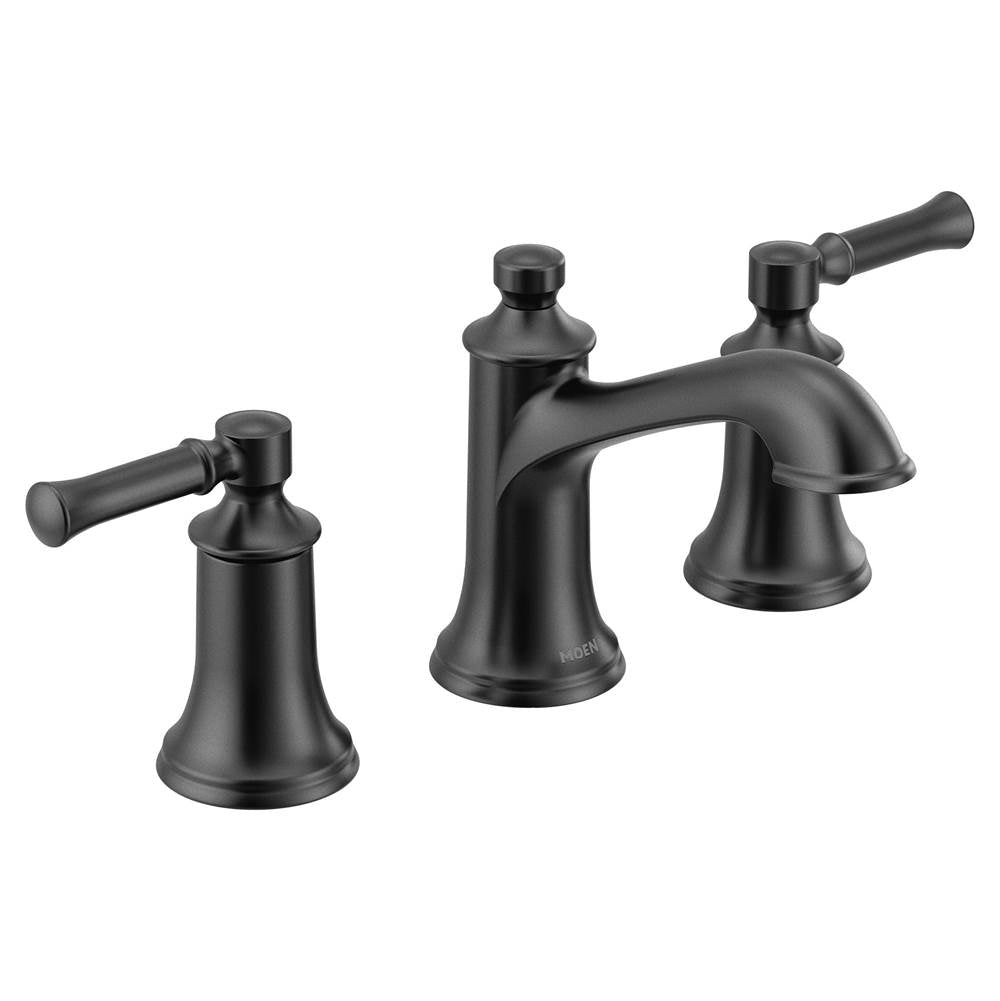 Moen - Dartmoor 8 in. Widespread 2-Handle Bathroom Faucet in Matte Black (Valve Sold Separately) - Matte Black