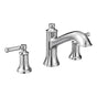 Moen - Dartmoor 8 in. Widespread 2-Handle Roman Tub Bathroom Faucet in Chrome (Valve Sold Separately) - Chrome