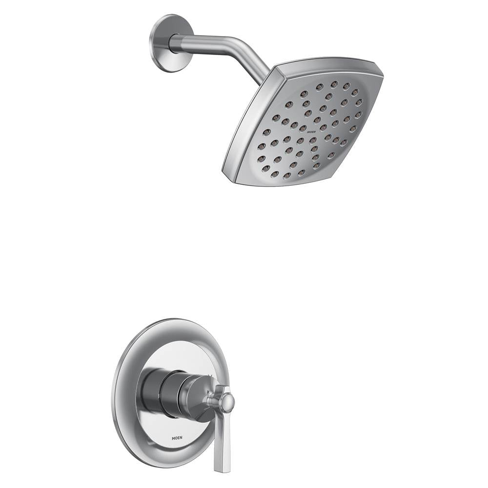 Moen - Flara M-CORE 2-Series Eco Performance 1-Handle Shower Trim Kit in Chrome (Valve Sold Separately) - Chrome