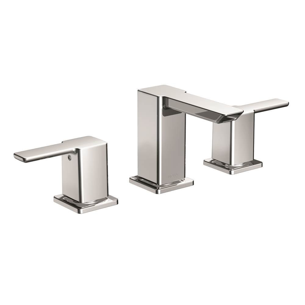 Moen - 90 Degree 8 in. Widespread 2-Handle Mid-Arc Bathroom Faucet Trim Kit in Chrome (Valve Sold Separately) - Chrome