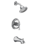 Moen - Wynford M-CORE 2-Series Eco Performance 1-Handle Tub and Shower Trim Kit in Chrome (Valve Sold Separately) - Chrome
