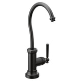 Moen - Paterson Sip Industrial Cold Water Kitchen Beverage Faucet with Optional Filtration System, Matte Black - Matte Black