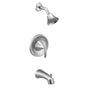 Moen - Glyde 1-Spray Single-Handle Eco-Performance Posi-Temp Tub and Shower Faucet Trim Kit in Chrome (Valve Sold Separately) - Chrome
