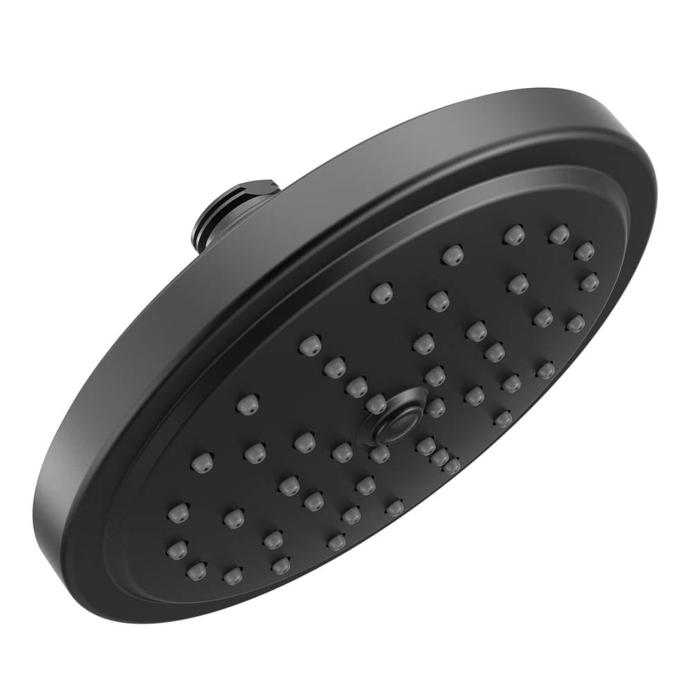 Moen - 7-Inch Single Function Eco Performance Shower Head with Immersion Rainshower Technology, Matte Black - Matte Black