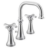 Moen - Colinet Traditional Two-Handle Widespread High-Arc Bathroom Faucet with Cross Handles, Valve Required, in Chrome - Chrome