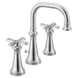 Moen - Colinet Traditional Two-Handle Widespread High-Arc Bathroom Faucet with Cross Handles, Valve Required, in Chrome - Chrome