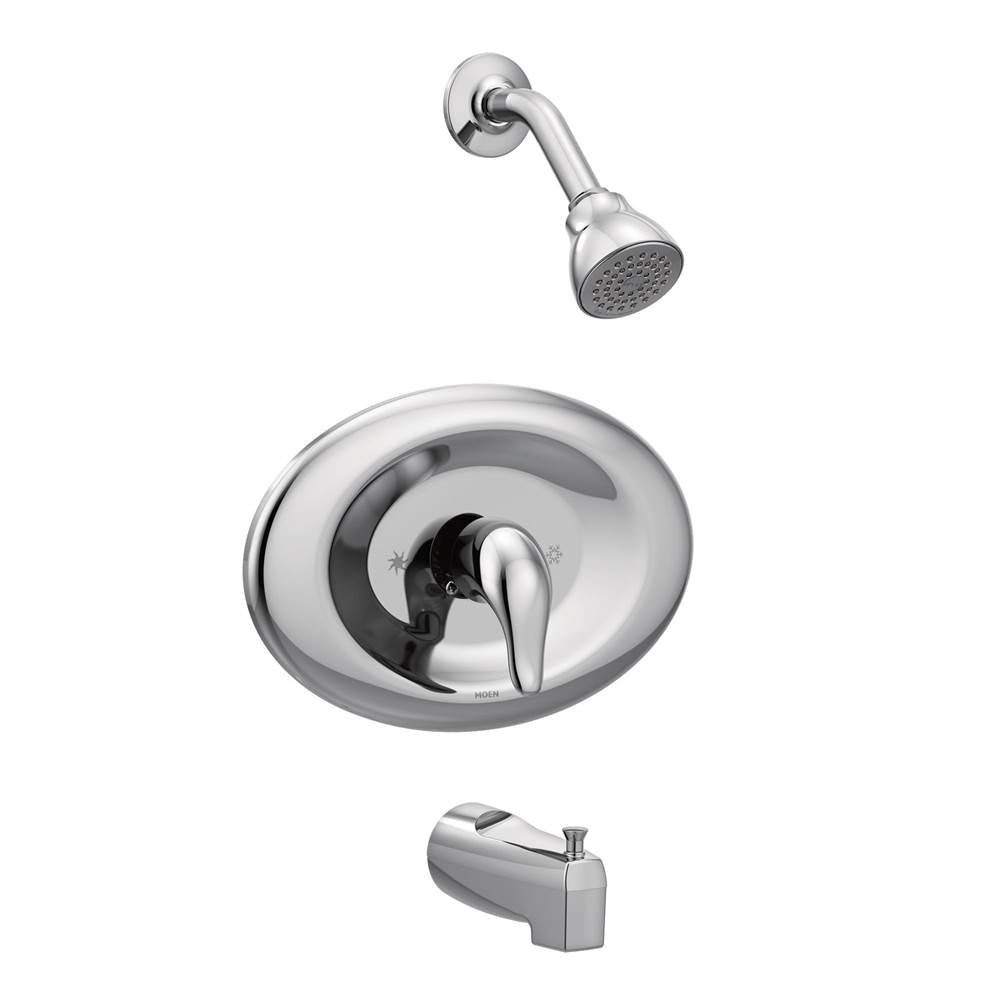 Moen - Chateau Posi-Temp Eco-Performance Shower Trim Kit, Valve Required, Chrome - Chrome