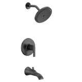 Moen - Doux M-CORE 2-Series Eco Performance 1-Handle Tub and Shower Trim Kit in Matte Black (Valve Sold Separately) - Matte Black