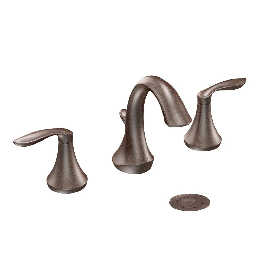 Moen - Eva 8 in. Widespread 2-Handle High-Arc Bathroom Faucet Trim Kit in Oil Rubbed Bronze (Valve Sold Separately) - Oil Rubbed Bronze