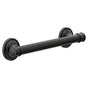 Moen - Matte Black 12'' Designer Grab Bar - Matte Black