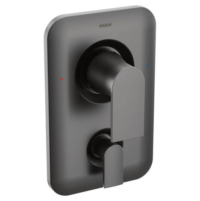 Moen - Genta LX Posi-Temp with Built-in 3-Function Transfer Valve Trim Kit, Valve Required, Matte Black - Matte Black