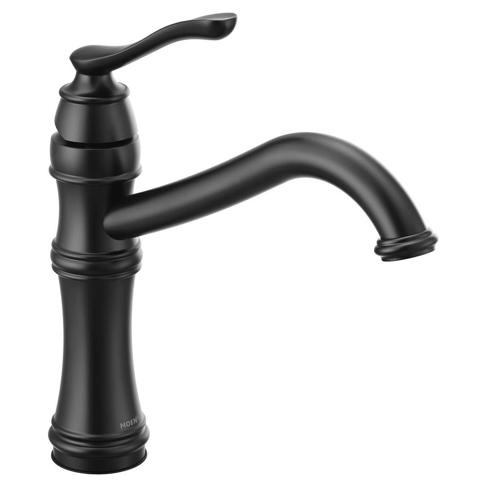 Moen - Belfield Single-Handle Standard Kitchen Faucet in Matte Black - Matte Black