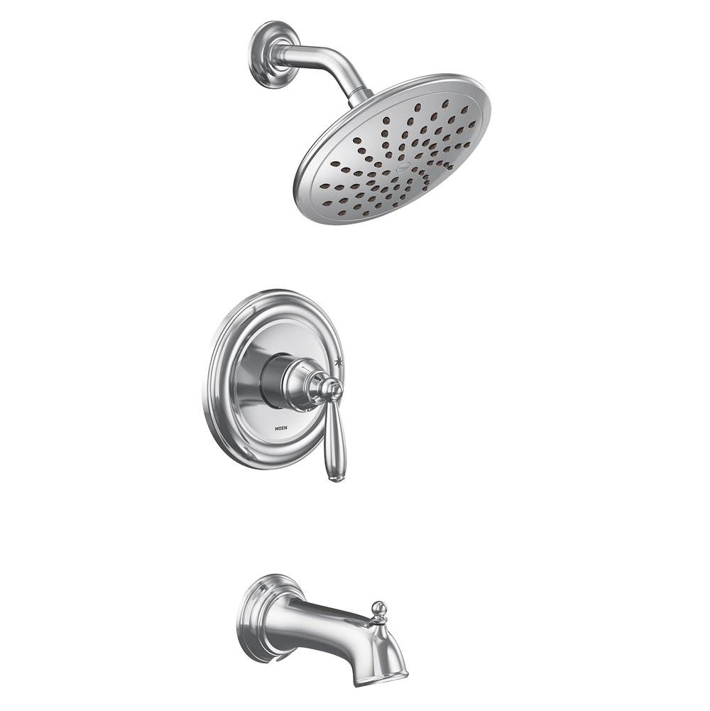 Moen - Brantford M-CORE 2-Series Eco Performance 1-Handle Tub and Shower Trim Kit in Chrome (Valve Sold Separately) - Chrome