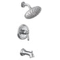 Moen - Brantford M-CORE 2-Series Eco Performance 1-Handle Tub and Shower Trim Kit in Chrome (Valve Sold Separately) - Chrome