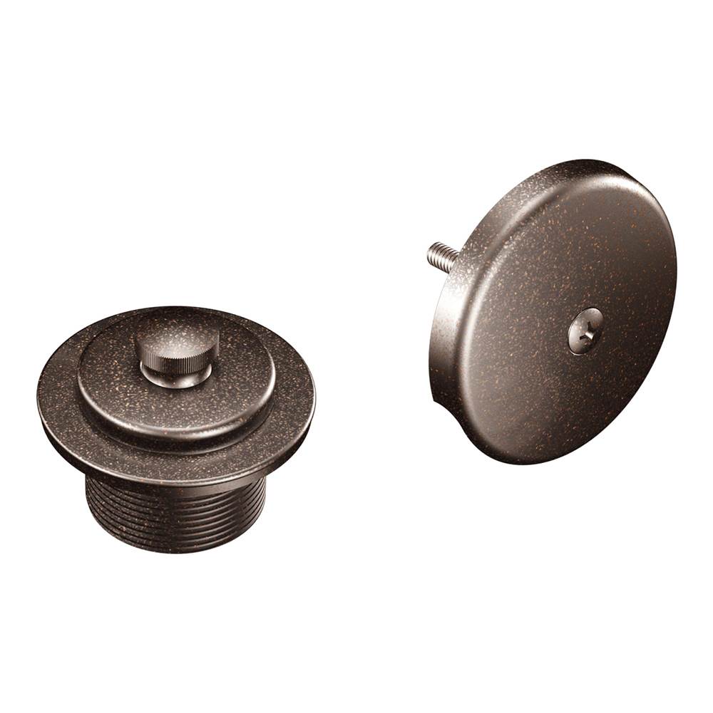 Moen - Push-N-Lock Tub and Shower Drain Kit with 1-1/2 Inch Threads, Oil-Rubbed Bronze - Oil Rubbed Bronze