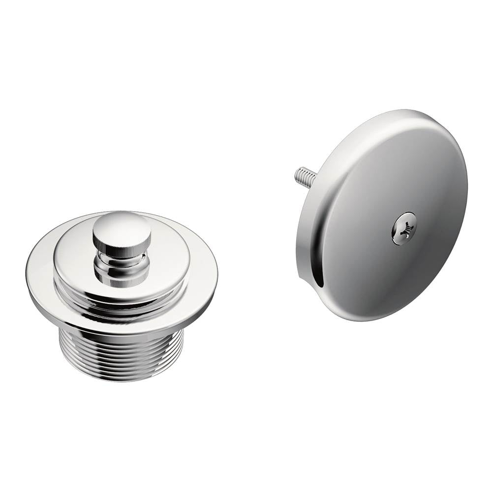 Moen - Push-N-Lock Metal Tub and Shower Drain Kit with 1-1/2 Inch Threads , Chrome - Chrome