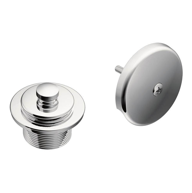 Moen - Push-N-Lock Metal Tub and Shower Drain Kit with 1-1/2 Inch Threads , Chrome - Chrome