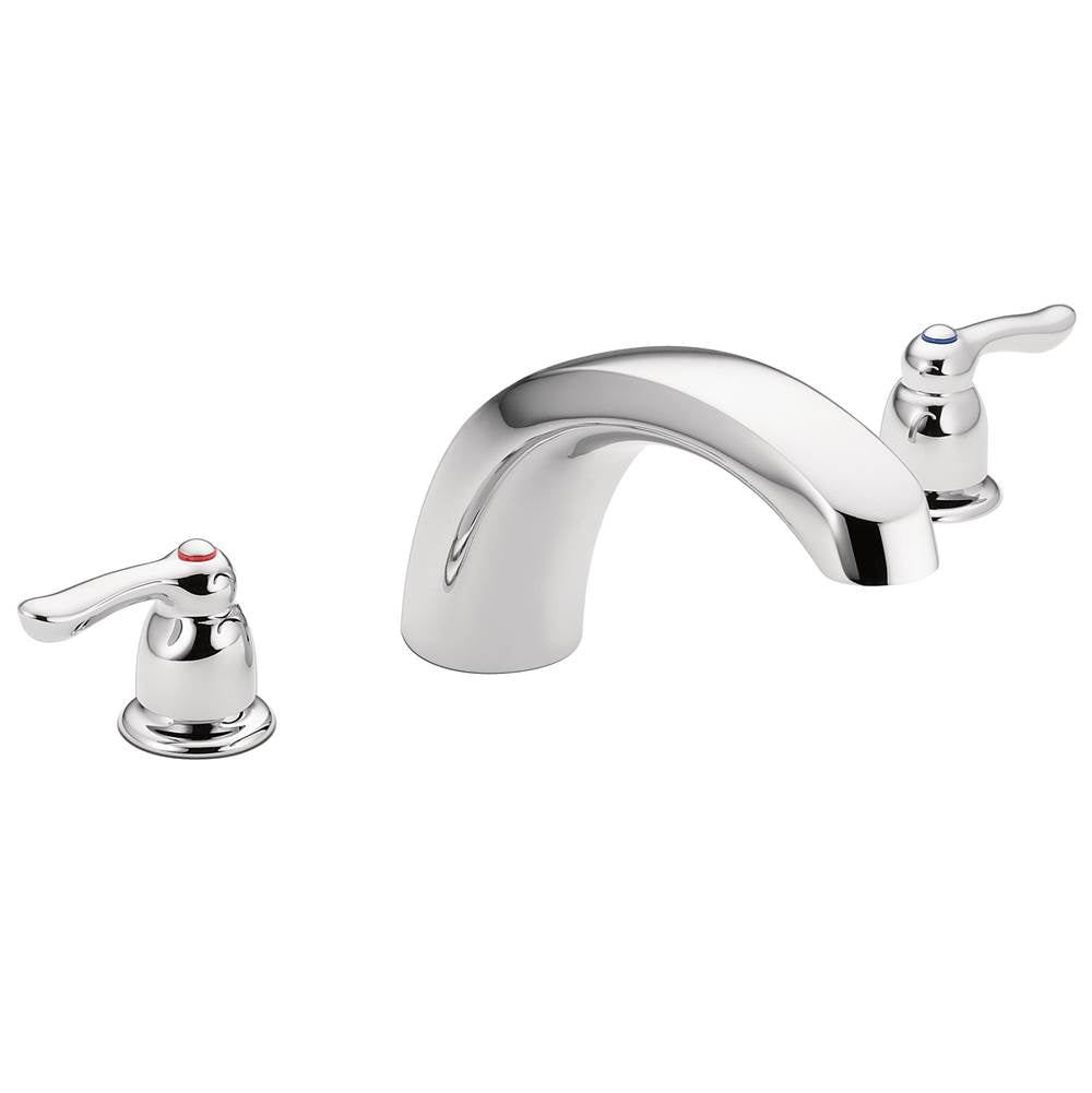 Moen - Chateau 2-Handle Low Arc Roman Tub Faucet Trim in Chrome (Valve Sold Separately) - Chrome