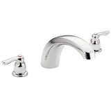 Moen - Chateau 2-Handle Low Arc Roman Tub Faucet Trim in Chrome (Valve Sold Separately) - Chrome
