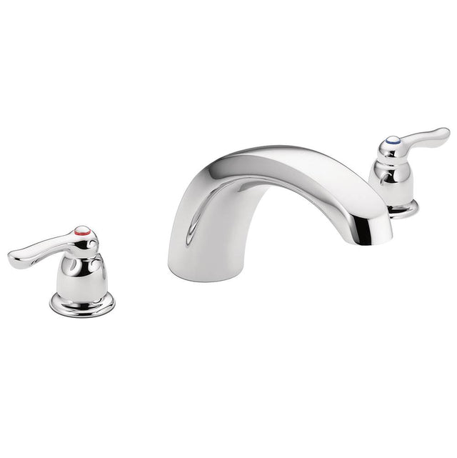 Moen - Chateau 2-Handle Low Arc Roman Tub Faucet Trim in Chrome (Valve Sold Separately) - Chrome
