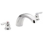 Moen - Chateau 2-Handle Low Arc Roman Tub Faucet Trim in Chrome (Valve Sold Separately) - Chrome