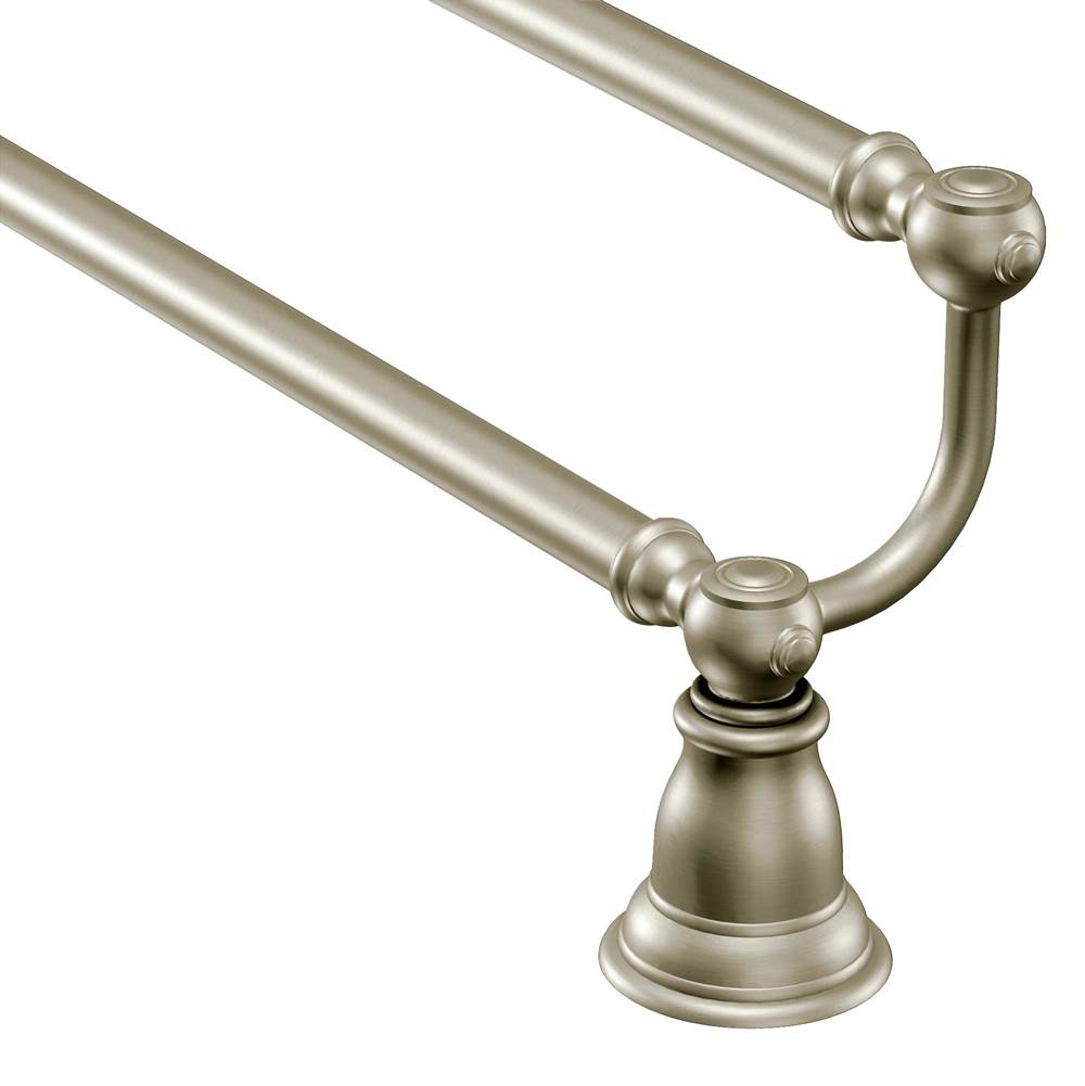 Moen - Brushed Nickel 24'' Double Towel Bar - Brushed Nickel