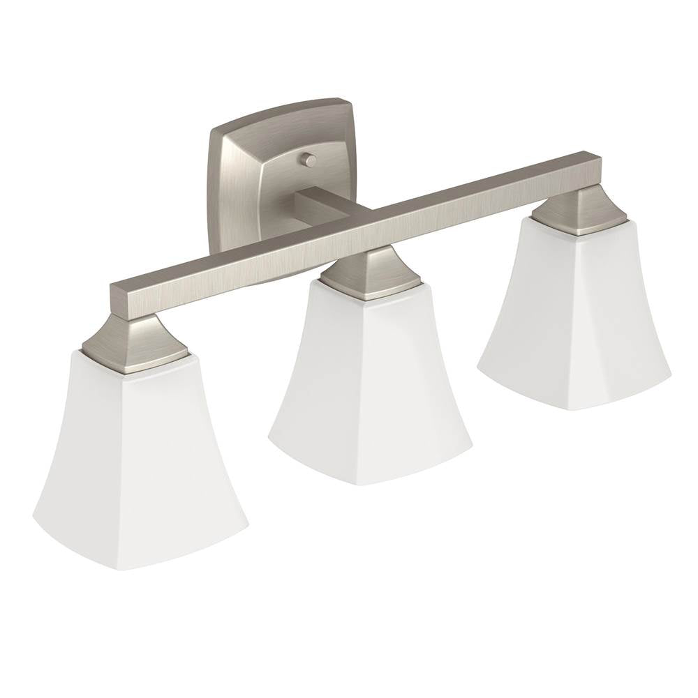Moen - Brushed Nickel Three Globe Bath Light - Brushed Nickel
