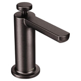 Moen - Modern Kitchen Deck Mounted Soap and Lotion Dispenser with Above the Sink Refillable Bottle, Black Stainless - Black Stainless