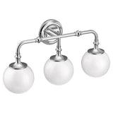 Moen - Chrome Three Globe Bath Light - Chrome
