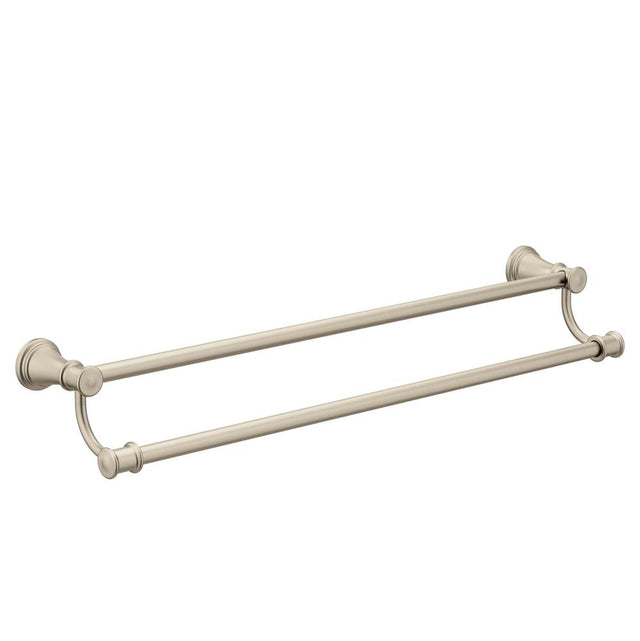 Moen - Brushed Nickel 24'' Double Towel Bar - Brushed Nickel