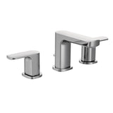 Moen - Rizon Two-Handle Widespread Bathroom Faucet, Valve Required, Chrome - Chrome