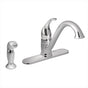 Moen - Camerist One-Handle Low Arc Kitchen Faucet, Chrome - Chrome