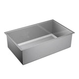 Moen - 1600 Series 16 Gauge Single Bowl Undermount Sink, Stainless Steel - Satin Stainless