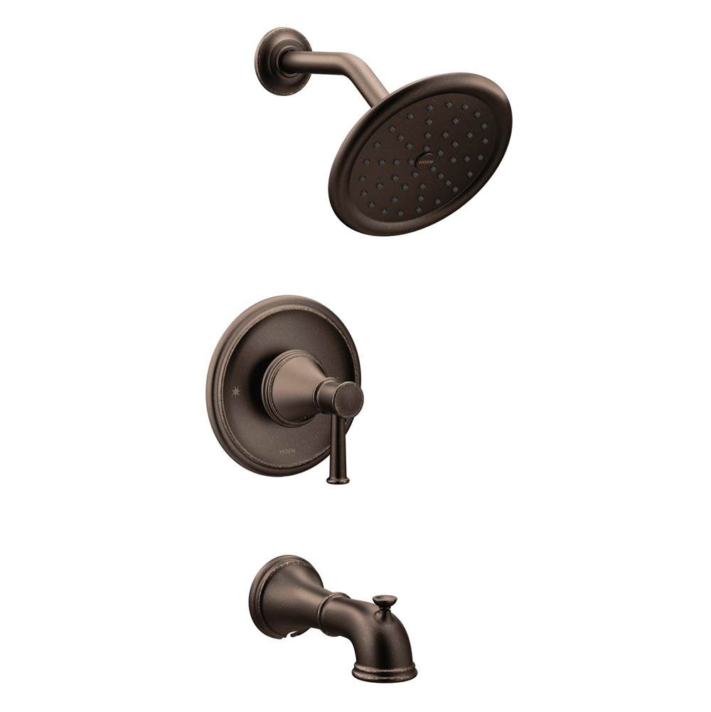 Moen - Belfield Single-Handle 1-Spray Posi-Temp Tub and Shower Faucet Trim Kit in Oil Rubbed Bronze (Valve Sold Separately) - Oil Rubbed Bronze