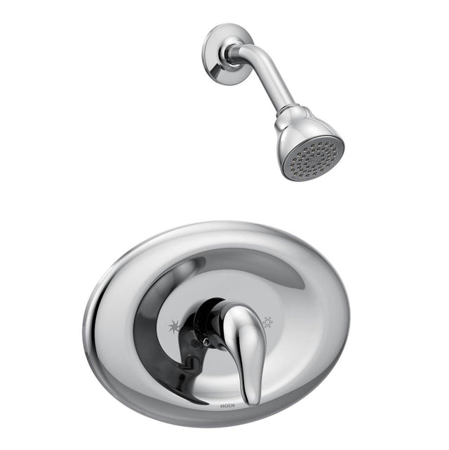 Moen - Chateau Posi-Temp Eco-Performance Shower Trim Kit, Valve Required, Chrome - Chrome