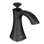 Moen - Transitional Deck Mounted Kitchen Soap Dispenser with Above the Sink Refillable Bottle, Matte Black - Black