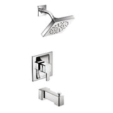 Moen - 90 Degree Posi-Temp Single-Handle Tub and Shower Trim Kit in Chrome (Valve Sold Separately) - Chrome
