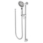 Moen - 5-Function Massaging Handshower with Toggle Pause, Includes 30-Inch Slide Bar and 69-Inch Hose, Chrome - Chrome