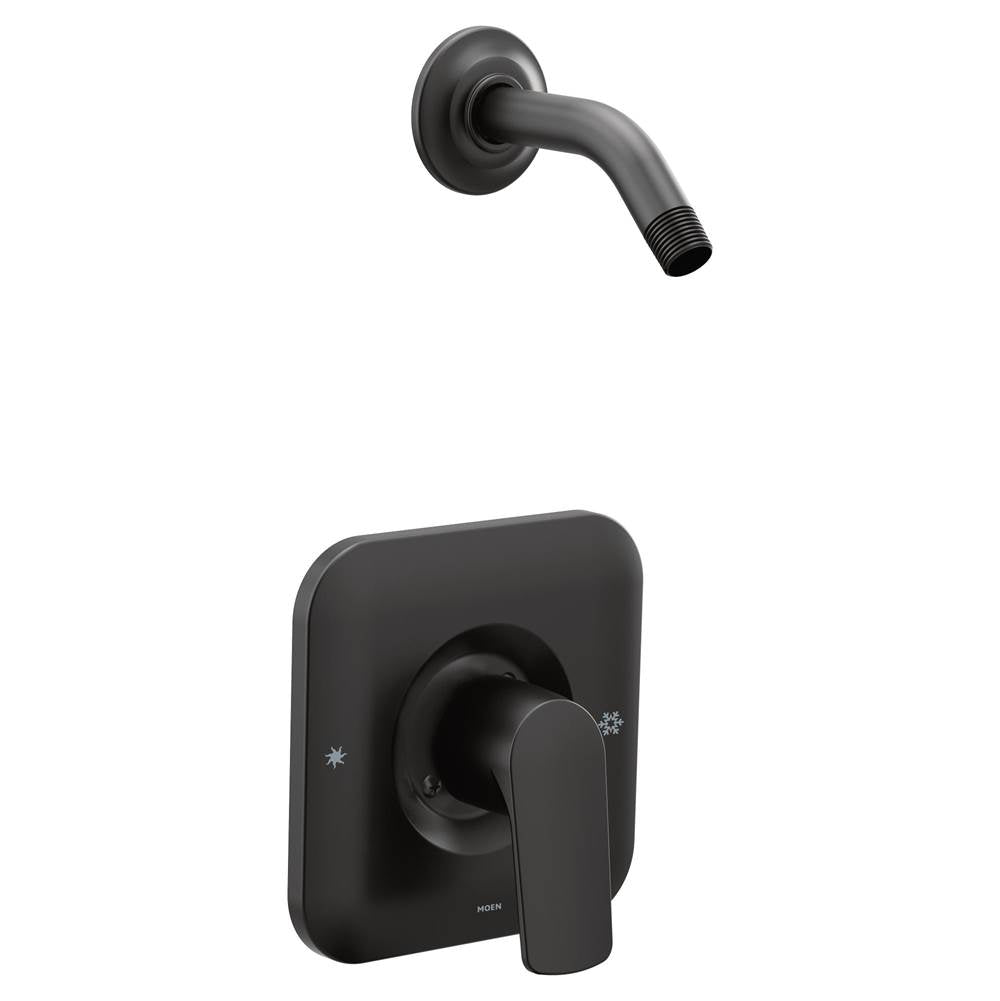 Moen - RIZON POSI SHOWER TRIM NO HEAD BL - Matte Black