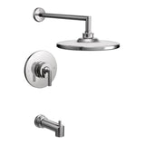 Moen - Arris Posi-Temp Single-Handle 1-Spray Tub and Shower Faucet Trim Kit in Chrome (Valve Sold Separately) - Chrome