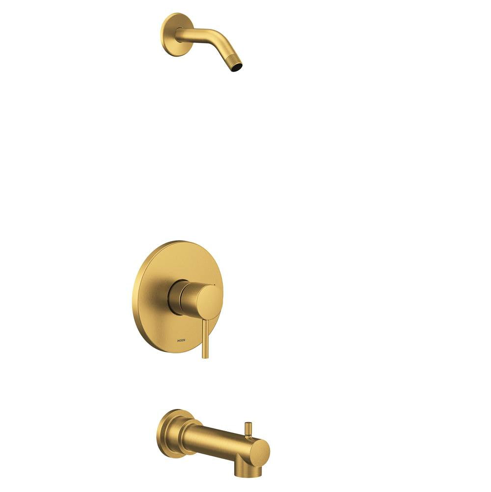 Moen - Align M-CORE 2-Series 1-Handle Tub and Shower Trim Kit in Brushed Gold (Valve Sold Separately) - Brushed Gold