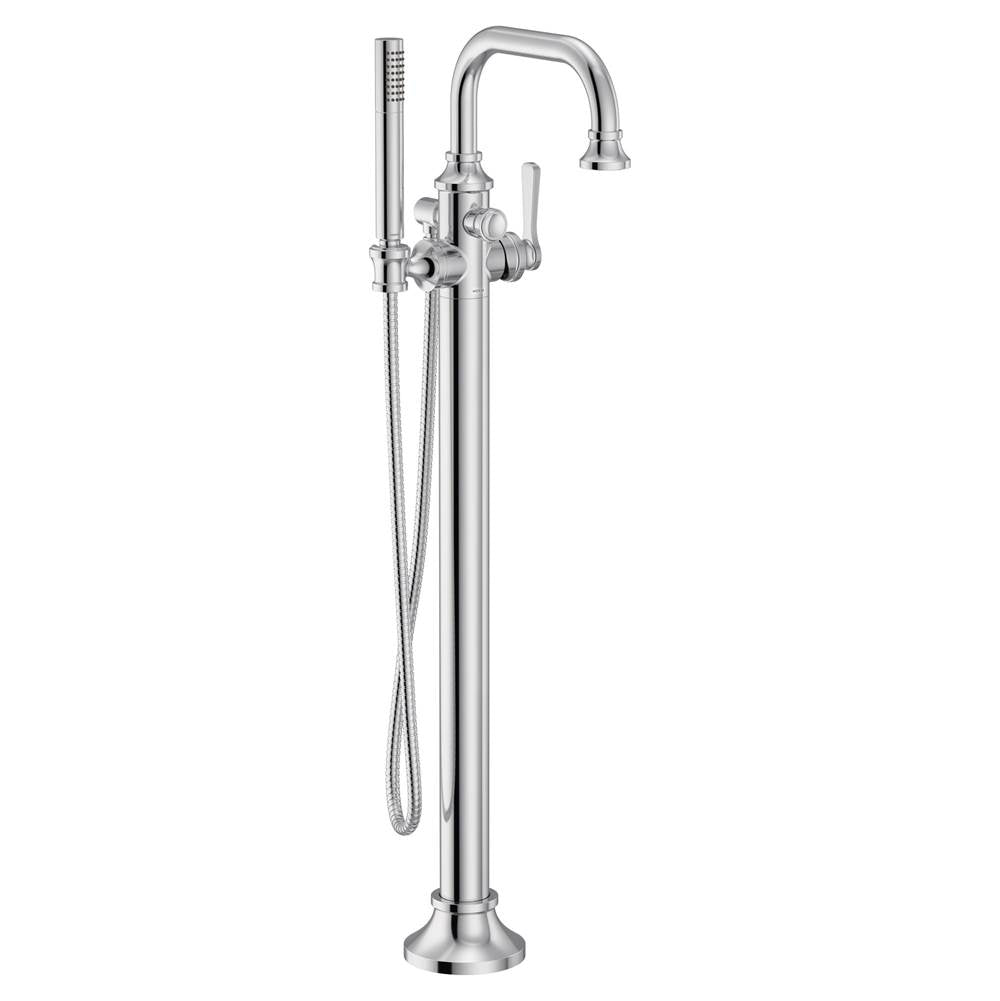 Moen - Colinet One-Handle Freestanding Floor Mount Tub Filler with Handshower in Chrome - Chrome