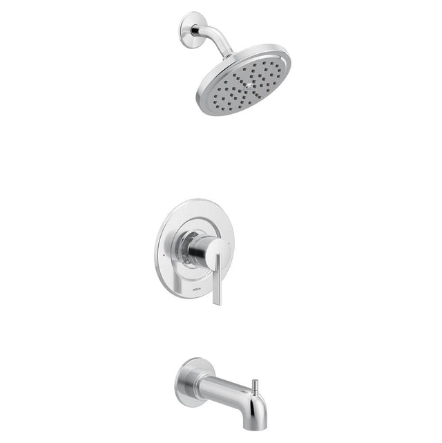 Moen - Cia Posi-Temp Eco-Performance 1-Handle Tub and Shower Faucet Trim Kit in Chrome (Valve Sold Separately) - Chrome