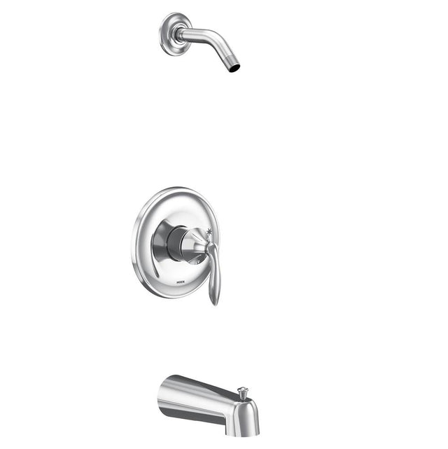 Moen - Eva M-CORE 2-Series 1-Handle Tub and Shower Trim Kit in Chrome (Valve Sold Separately) - Chrome