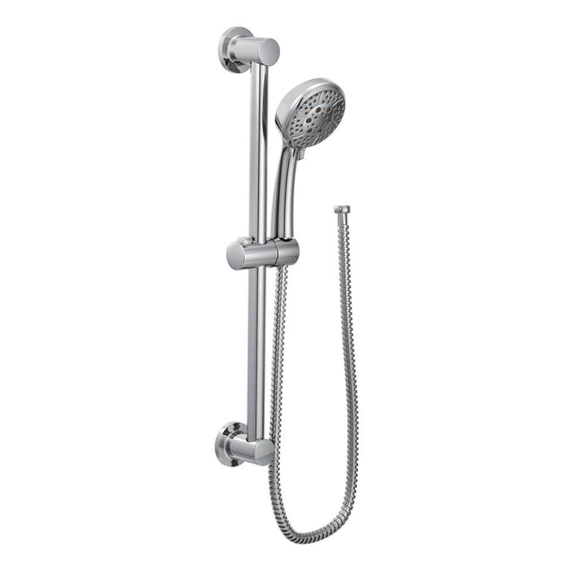 Moen - Eco-Performance Handheld Showerhead with 69-Inch-Long Hose Featuring 30-Inch Slide Bar, Chrome - Chrome