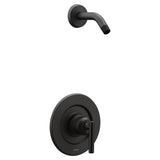 Moen - Gibson Single-Handle Posi-Temp Shower Faucet Trim Kit in Matte Black (Shower Head and Valve Not Included) - Matte Black